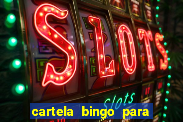 cartela bingo para cha de cozinha imprimir gratis